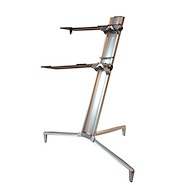 MXP Mst70-Silver Soporte Para 2 Teclados Ultraliviano Con Funda