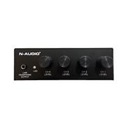 N-AUDIO Mx500 Mixer 4 Canales 48V Auxiliar 3.5 St - $ 93.000