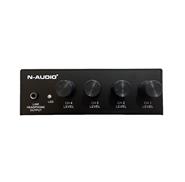 N-AUDIO Mx500 Mixer 4 canales 48v auxiliar 3.5 st - $ 72.700