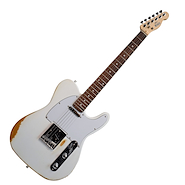 NEWEN Relic White Guitarra eléctrica relic telecaster blanca