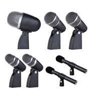 NOX 7Aa Set De Microfonos Para Bateria 7 Pcs Clamps Estuche