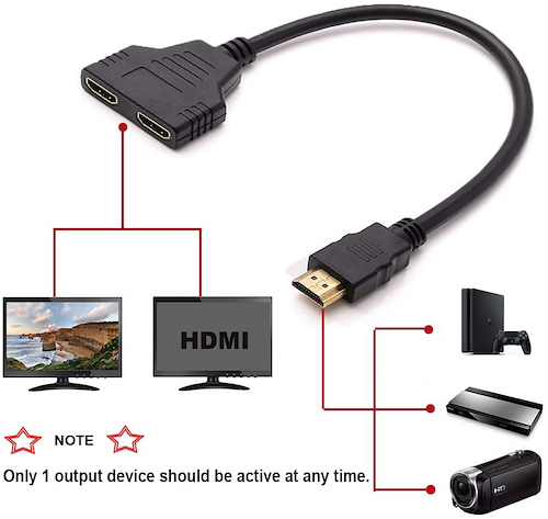 ONLY Ada1 Adaptador hdmi a 2 hdmi cable de 20 cm - $ 4.200