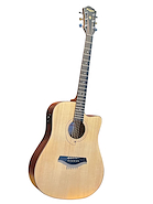 PALMER PD46CEQ-N Guitarra Electroacústica Tapa Abeto Poro Abierto