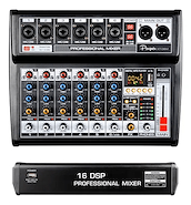 PARQUER Kt-06m Consola mixer de 6 canales dsp usb bluetooth