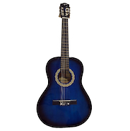 PARQUER Gc836bl Guitarra niño grande azul funda - $ 96.800