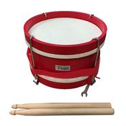 PARQUER Ktyg-d Bombo para niños de madera 8" con palillos y correa