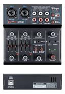 PARQUER Kt-mp32 Mini mixer 4 canales xlr plug 48v usb bt interface - $ 132.200