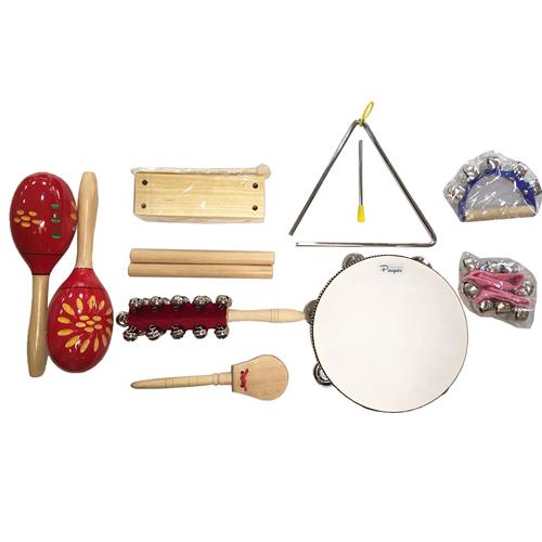 PARQUER Tz9h Set De 9 Instrumentos De Percusion Banda Ritmica - $ 64.000