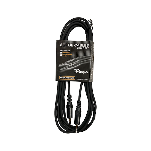 PARQUER Caba5103 Cable mini plug 3,5 st a mini plug 3,5 st 3 mts - $ 7.000