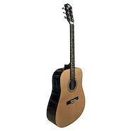 PARQUER Ga109lbeq4 Guitarra electroacústica marron funda