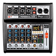 PARQUER Kt-04m Consola mixer 4 canales interface usb grabacion efectos bt