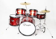 PARQUER 10046rd Bateria 5 cuerpos junior platillos banqueta