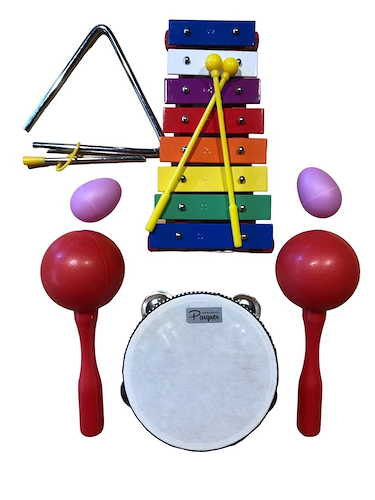 PARQUER Tz5l Set De 5 Instrumentos De Percusión Banda Ritmica - $ 52.000