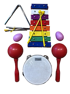 PARQUER Tz5l Set De 5 Instrumentos De Percusión Banda Ritmica