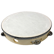 PARQUER 293910 Pandero con parche de madera 25 cm 6 sonajas