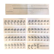 PARQUER Keybnote Calcos Con Notas Para Teclado Nivel Inicial