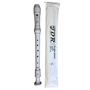 PARQUER Jdr-12g Flauta dulce blanca estilo yamaha germana