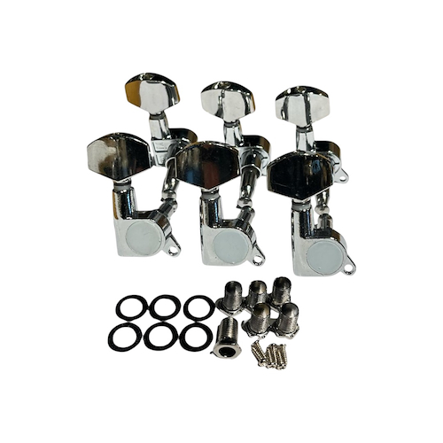 PARQUER Za05 Set De Clavijas 3+3 Para Guitarra Acústica O Eléctrica - $ 13.000