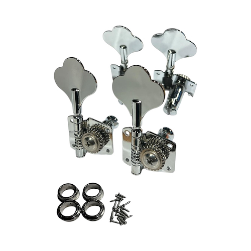 PARQUER Za019 Set De Clavijas Para Bajo Tipo Fender 2+2 Cromado - $ 31.000