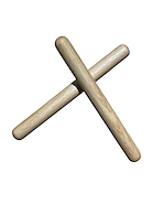 PARQUER Db-25A Claves Toc Toc De Madera 25 Cm