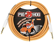 PIG HOG Pch102oc Cable plug plug 3 mts orange creme para guitarra bajo