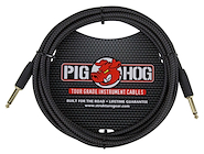 PIG HOG Pch10bk Cable plug plug 3 mts vintage mallado para guitarra bajo