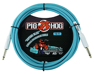 PIG HOG Pch10db Cable plug plug 3 mts daphne blue para guitarra bajo