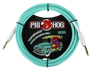 PIG HOG Pch10sg Cable plug plug 3 mts green para guitarra bajo