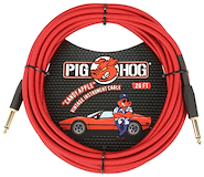PIG HOG Pch20ca Cable Plug Plug 6 Mts Candy Apple Mallado Guitarra Bajo