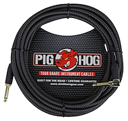 PIG HOG Pch20bkr Cable Plug Plug 6 Mts Angular Black Woven Mallado Guitarra
