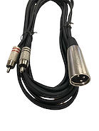 PRO AUDIO Cxmdr12-12ft Cable xlr canon macho a 2 rca macho 3.6 mts