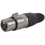 PROEL Xlr3fv Ficha canon xlr hembra carcasa niquelada