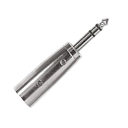 PROEL At305 Adaptador metálico profesional XLR macho a 6.5 stereo