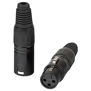 PROEL Xlr3fvbk Ficha Canon Xlr Hembra Carcasa Negra