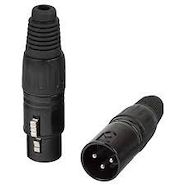 PROEL Xlr3mvbk Ficha Canon Xlr Macho Carcasa Negra
