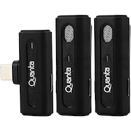 QUANTA Qtmdm20 Micrófono Dual Corbatero Inalámbrico Tipo C Multimedia