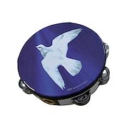REMO ASIA Ta-9208-18 Pandero 08" parche sintetico hilera sonajas dobles paloma