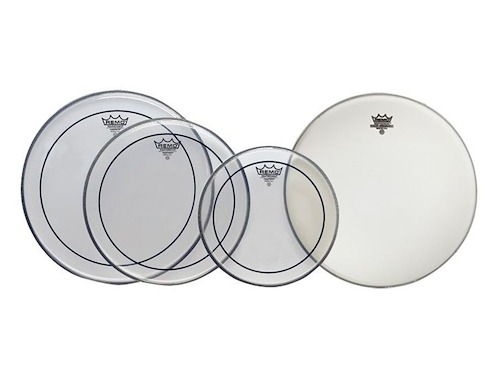 REMO Pp-0110-Ps Set De 4 Parches Pinstripe Clear 10