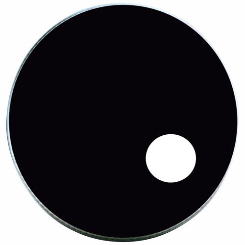RESOUND Ldh-bk Parche liso negro con agujero 22