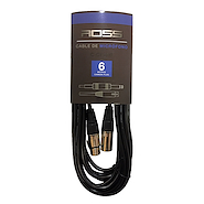 ROSS C-cc-6m Cable canon xlr 6 mts balanceado conector metálico