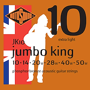 ROTOSOUND Jk10 Encordado acústica jumbo king phosphor bronze 10-50