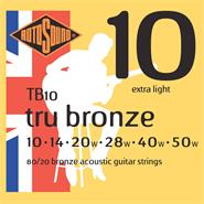 ROTOSOUND Tb10 Encordado acústica tru bronze 80/20 10-50