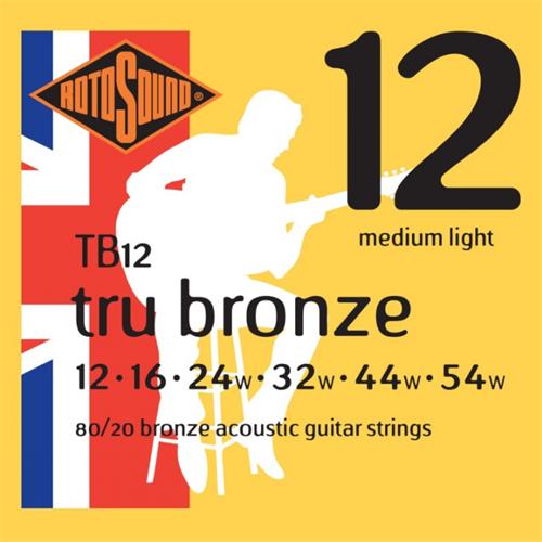 ROTOSOUND Tb12 Encordado acústica tru bronze 80/20 12-54 - $ 21.702
