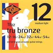 ROTOSOUND Tb12 Encordado acústica tru bronze 80/20 12-54