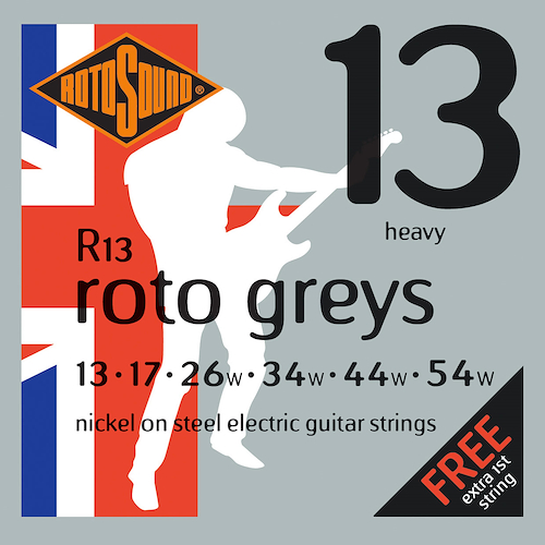 ROTOSOUND R13 Encordado eléctrica greys heavy 13-54 1º extra - $ 20.345