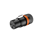 ROXTONE Lx3f Ficha Canon Hembra Xlr Metálico Base Giratoria Baño Oro
