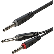 ROXTONE Rayc100l2 Cable Plug 6.5 Stereo A 2 Plug 6.5 Mono 2 Mts