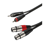 ROXTONE Racc170l3 Cable 2 Rca Macho A 2 Xlr Hembra 3 Metros