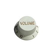 SAMBONG Kn005vw Perilla Para Guitarra Stratocaster Plástico Volumen Blanco
