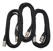 SAMSON Mc18xlr Cable canon xlr 6.6 metros fichas metálicas set x 3